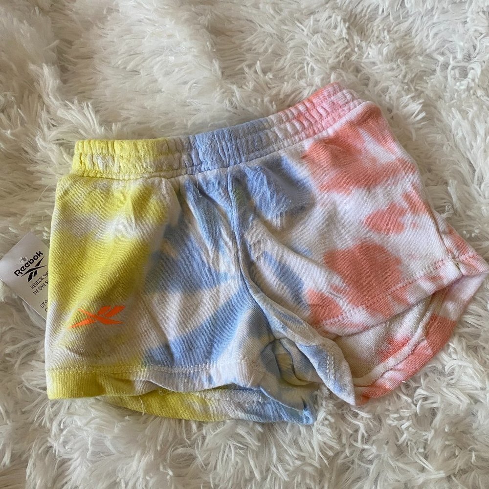 Reebok Casual Shorts Kids Toddlers Size 4T Tie Dye NWT Elastic Waist